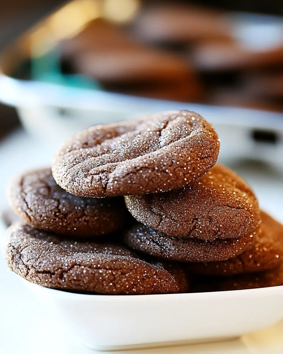Classic Sparkly Chocolate Snickerdoodles recipe image