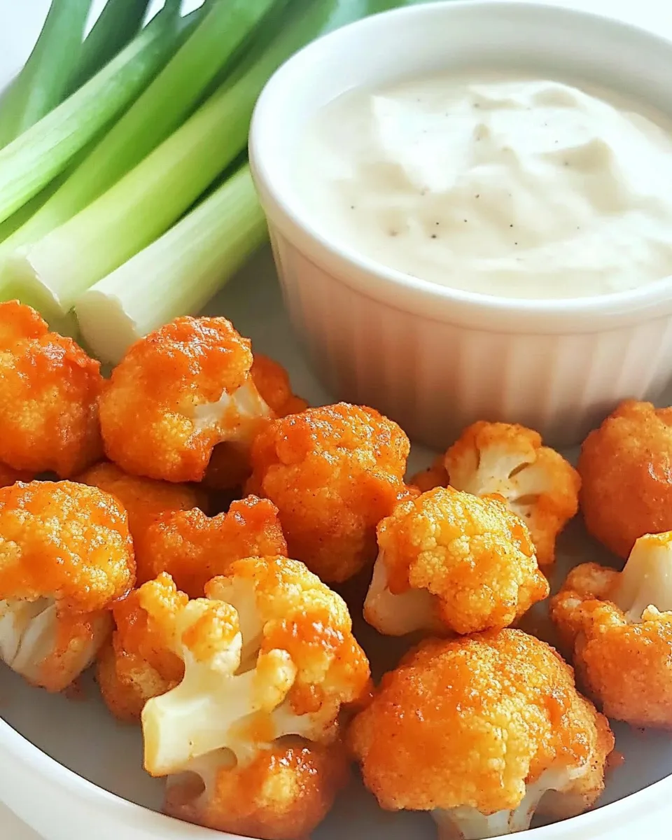Delicious Spicy Buffalo Cauliflower Bites image