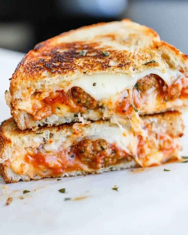 Ultimate Spicy Mini Meatball Grilled Cheese. photo