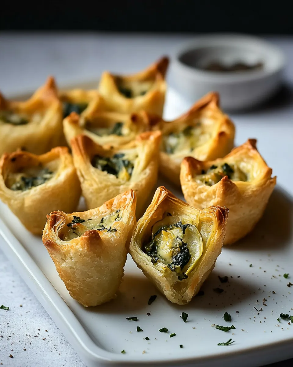 Homemade Spinach Artichoke Bites photo
