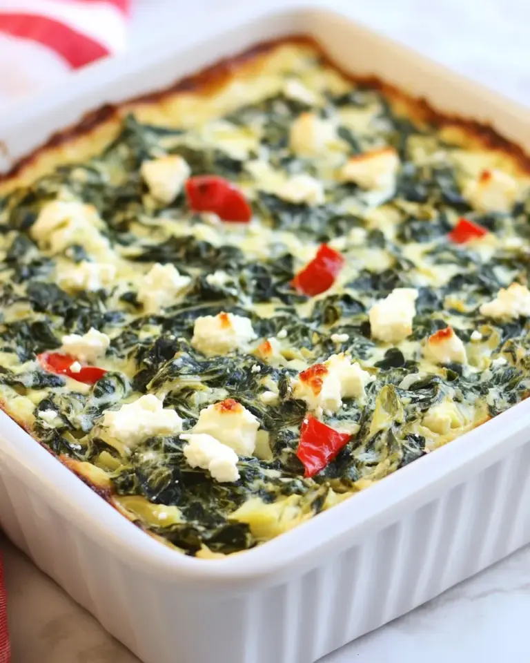 Homemade Spinach, Feta, and Artichoke Breakfast Bake photo