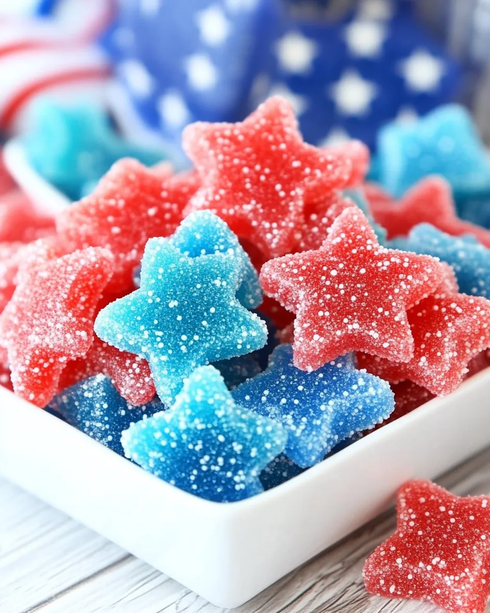 Easy Star Spangled Gumdrops recipe photo