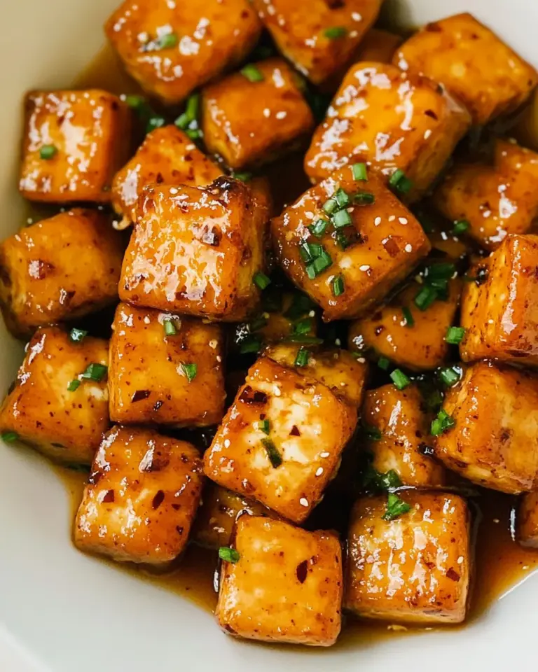 Homemade Sticky Marmalade Tofu photo