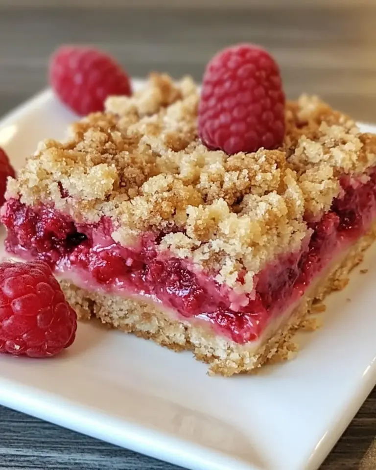 Homemade Streusel Topped Raspberry Squares photo