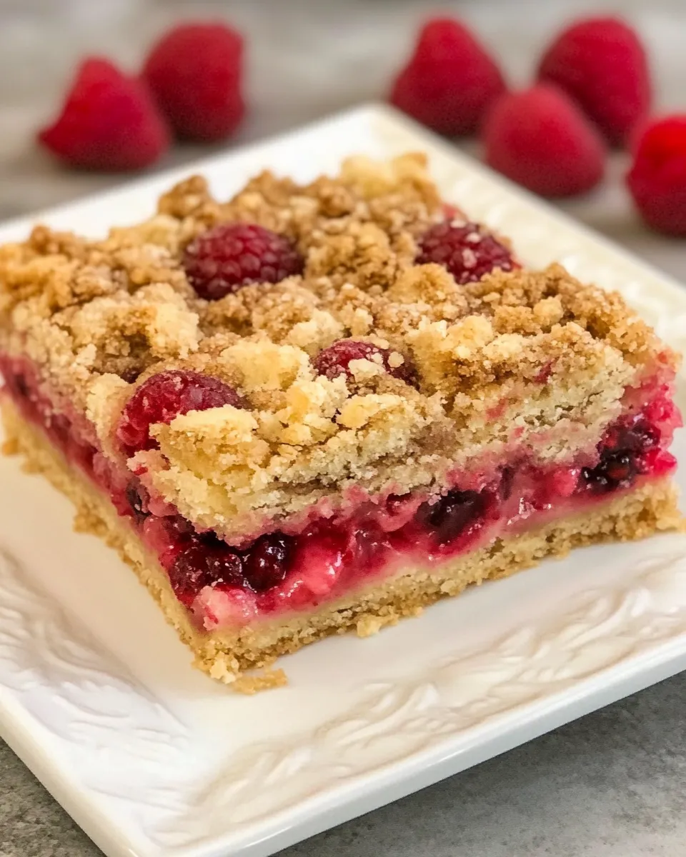 Classic Streusel Topped Raspberry Squares image