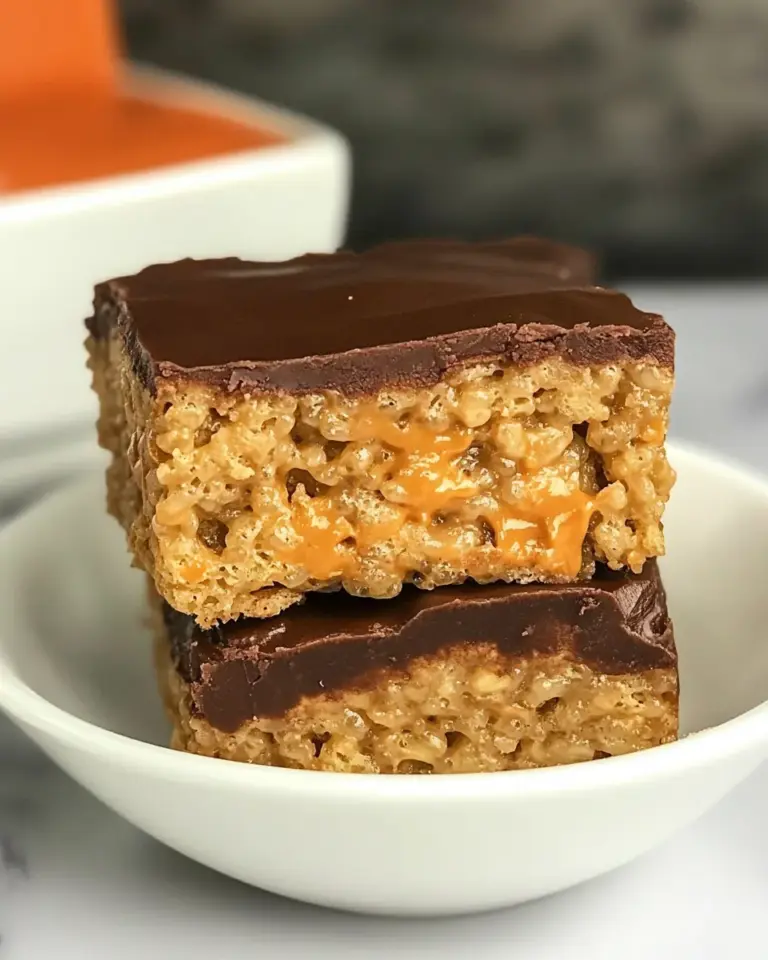 Homemade Stuffed Peanut Butter Rice Krispie Treats photo