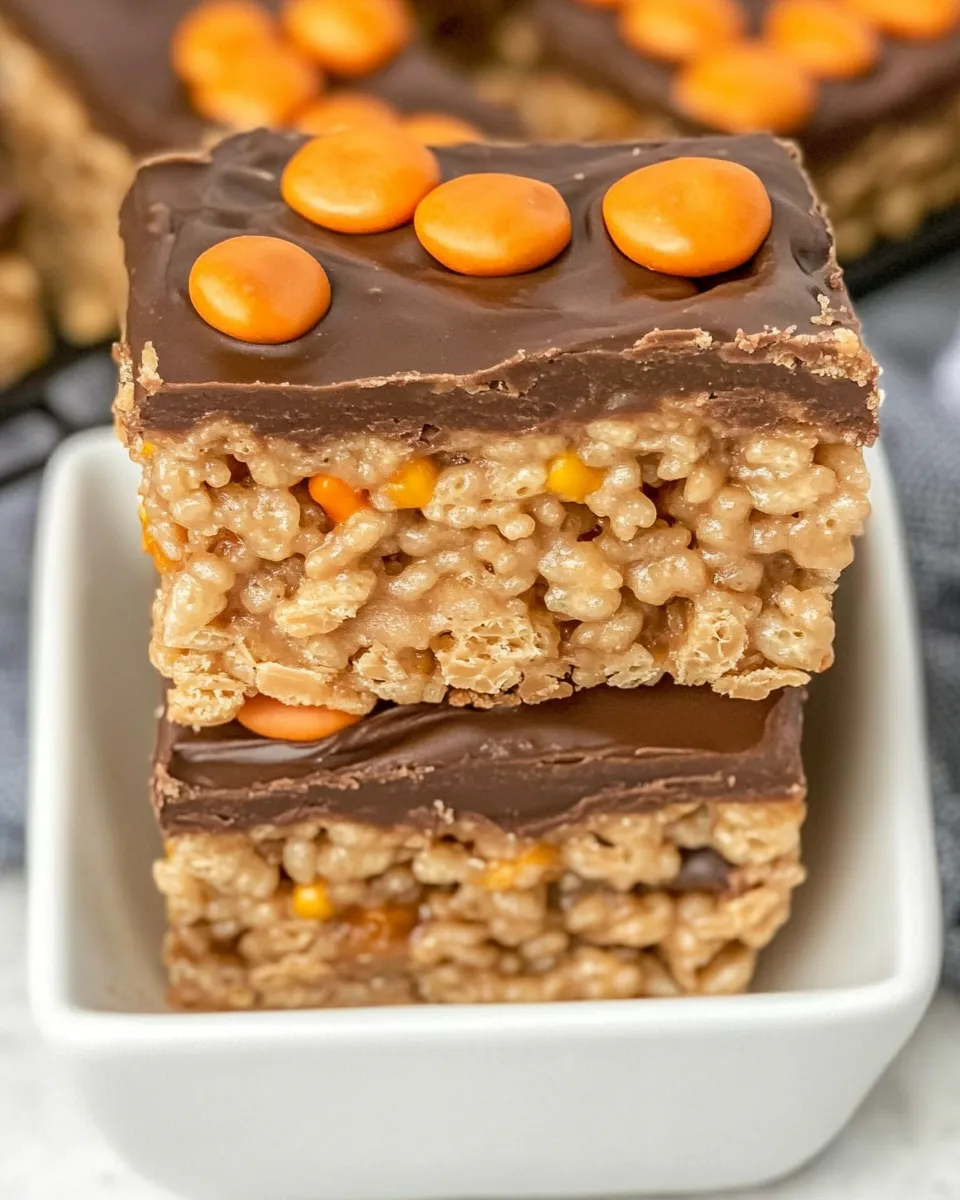Easy Stuffed Peanut Butter Rice Krispie Treats recipe photo
