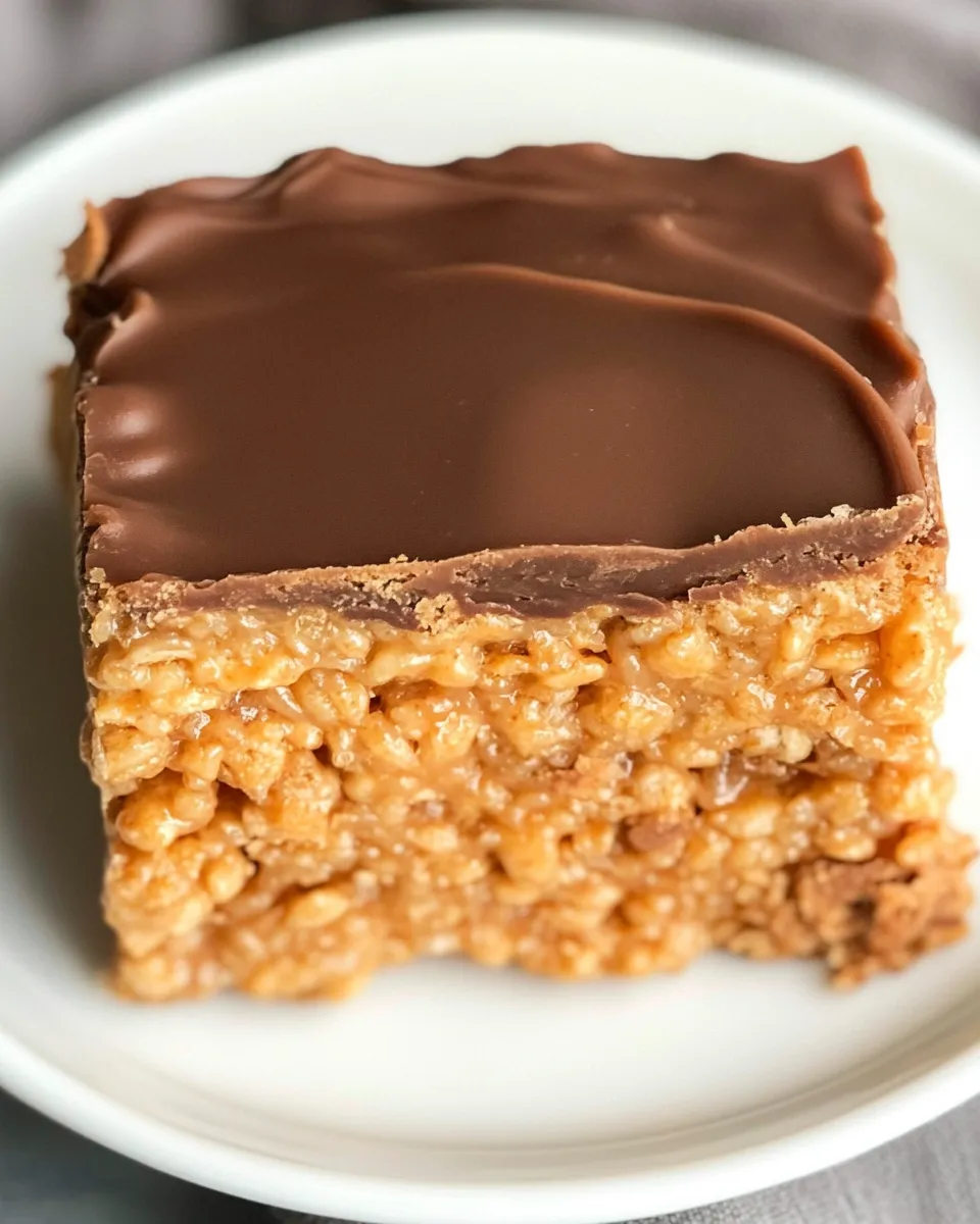 Tasty Stuffed Peanut Butter Rice Krispie Treats dish photo