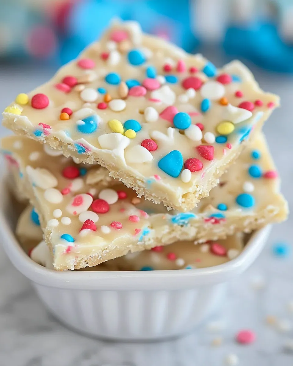 Delicious Sugar Cookie Bark shot