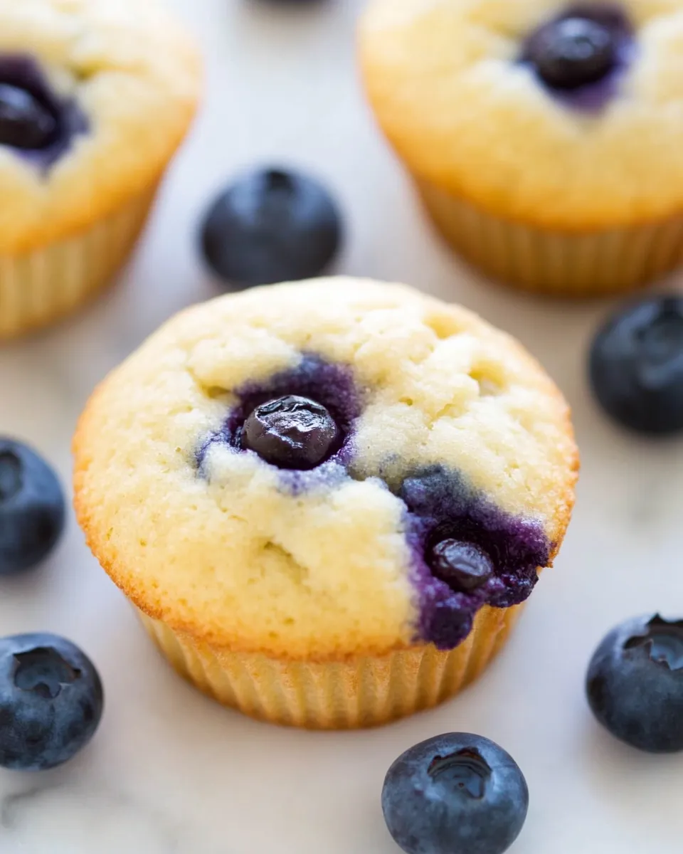 Delicious Sugar Free Blueberry Muffins shot