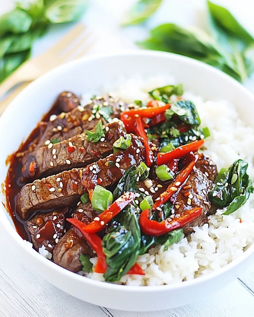 Delicious Sunday Suppers: 30-Minute Sriracha Pepper Steak image