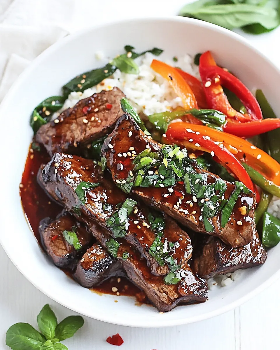 Quick Sunday Suppers: 30-Minute Sriracha Pepper Steak recipe photo