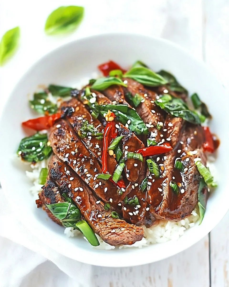 Savory Sunday Suppers: 30-Minute Sriracha Pepper Steak shot