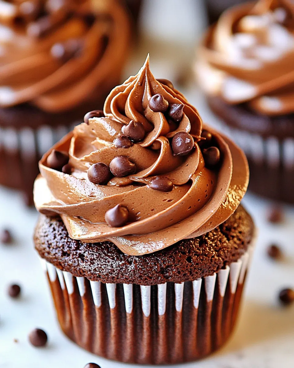 Easy Super Decadent Chocolate Cupcakes shot