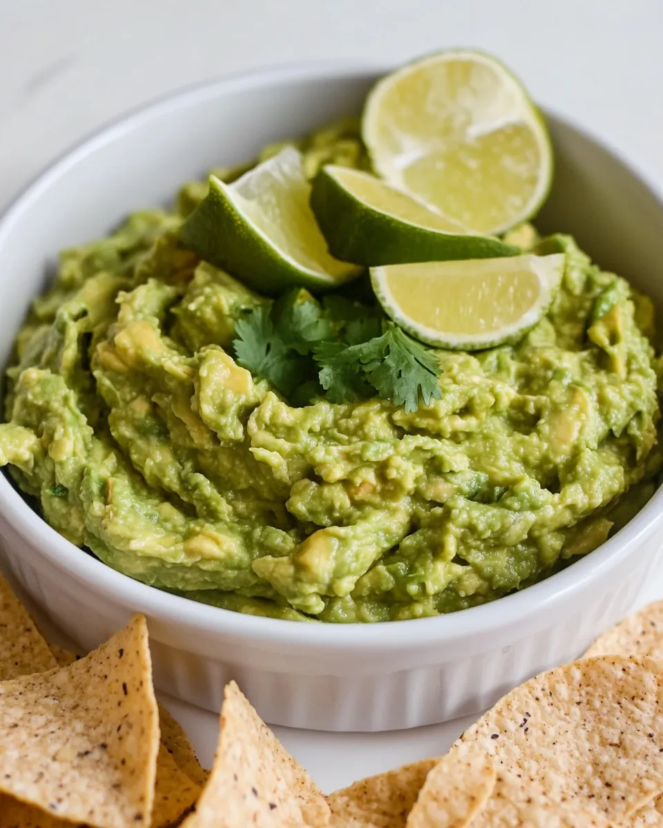 Easy Super Easy 4 Ingredient Guacamole shot