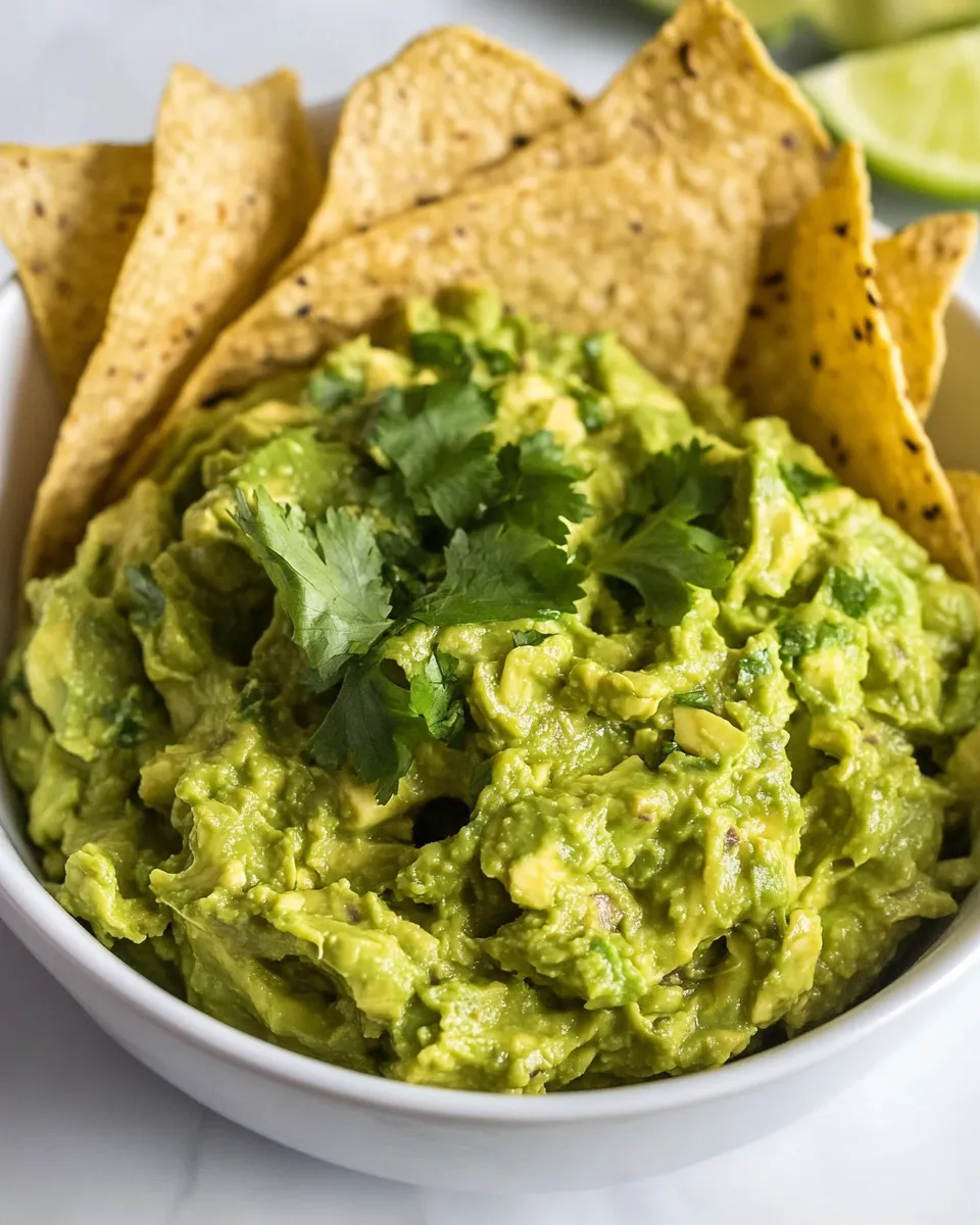 Delicious Super Easy 4 Ingredient Guacamole recipe image
