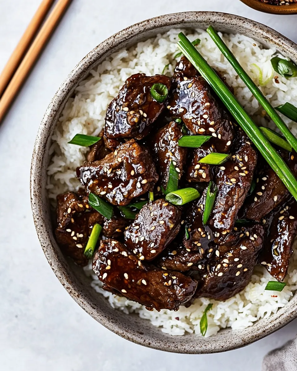 Homemade Super Easy Mongolian Beef (P.F. Changs Copycat) photo