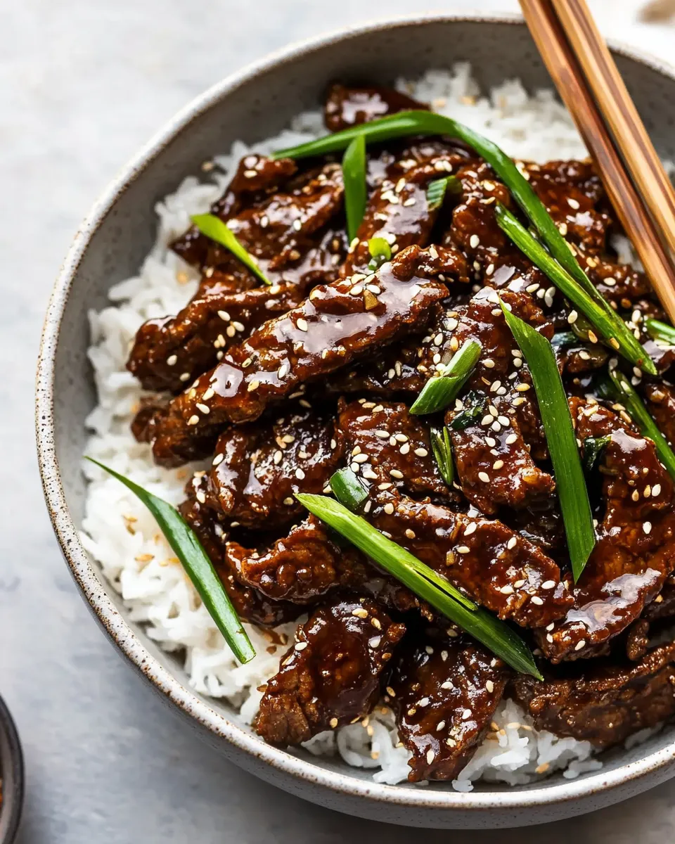 Easy Super Easy Mongolian Beef (P.F. Changs Copycat) recipe photo