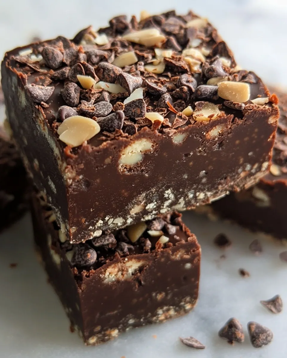 Homemade Superfood Chocolate Fudge Bars photo