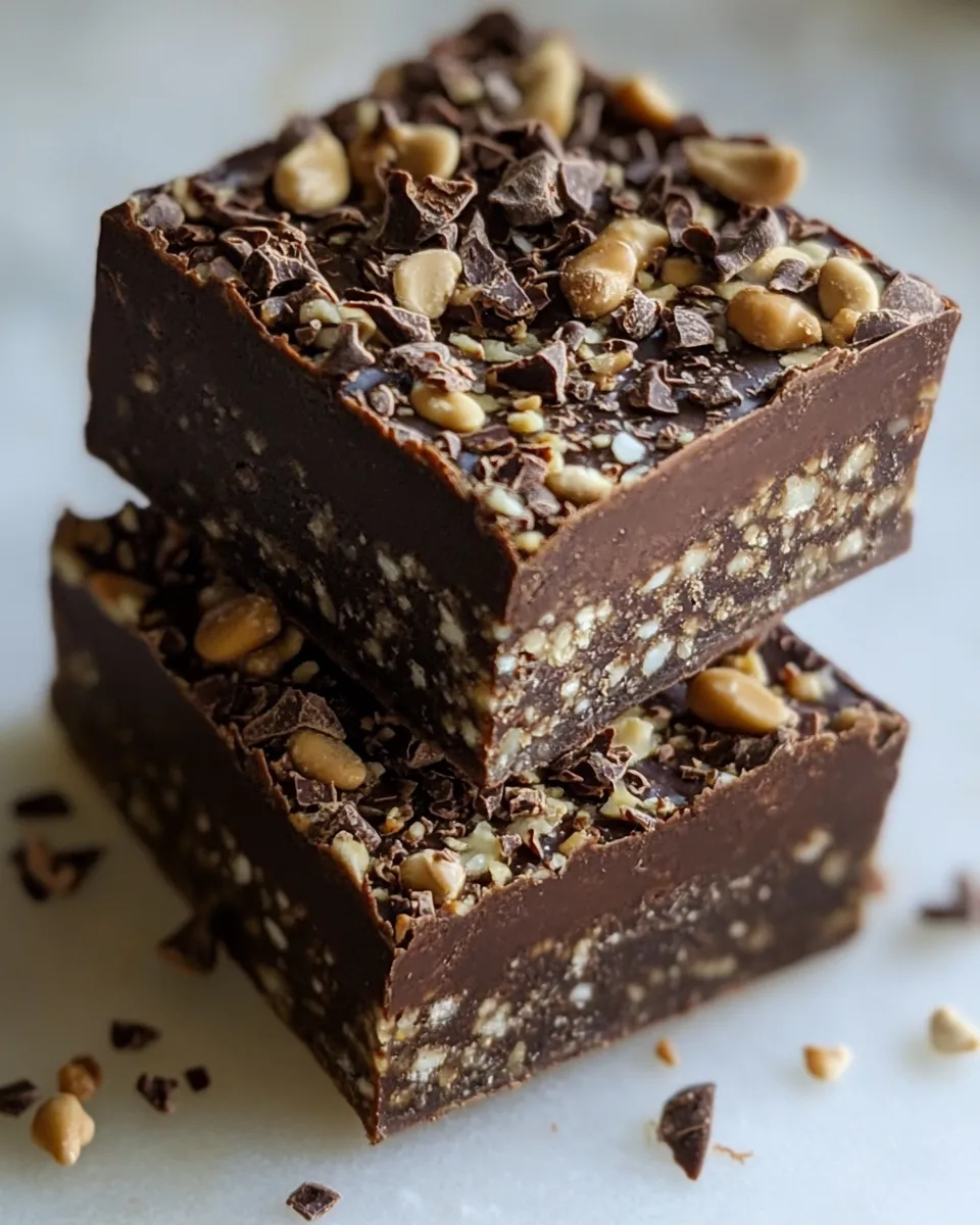 Delicious Superfood Chocolate Fudge Bars shot