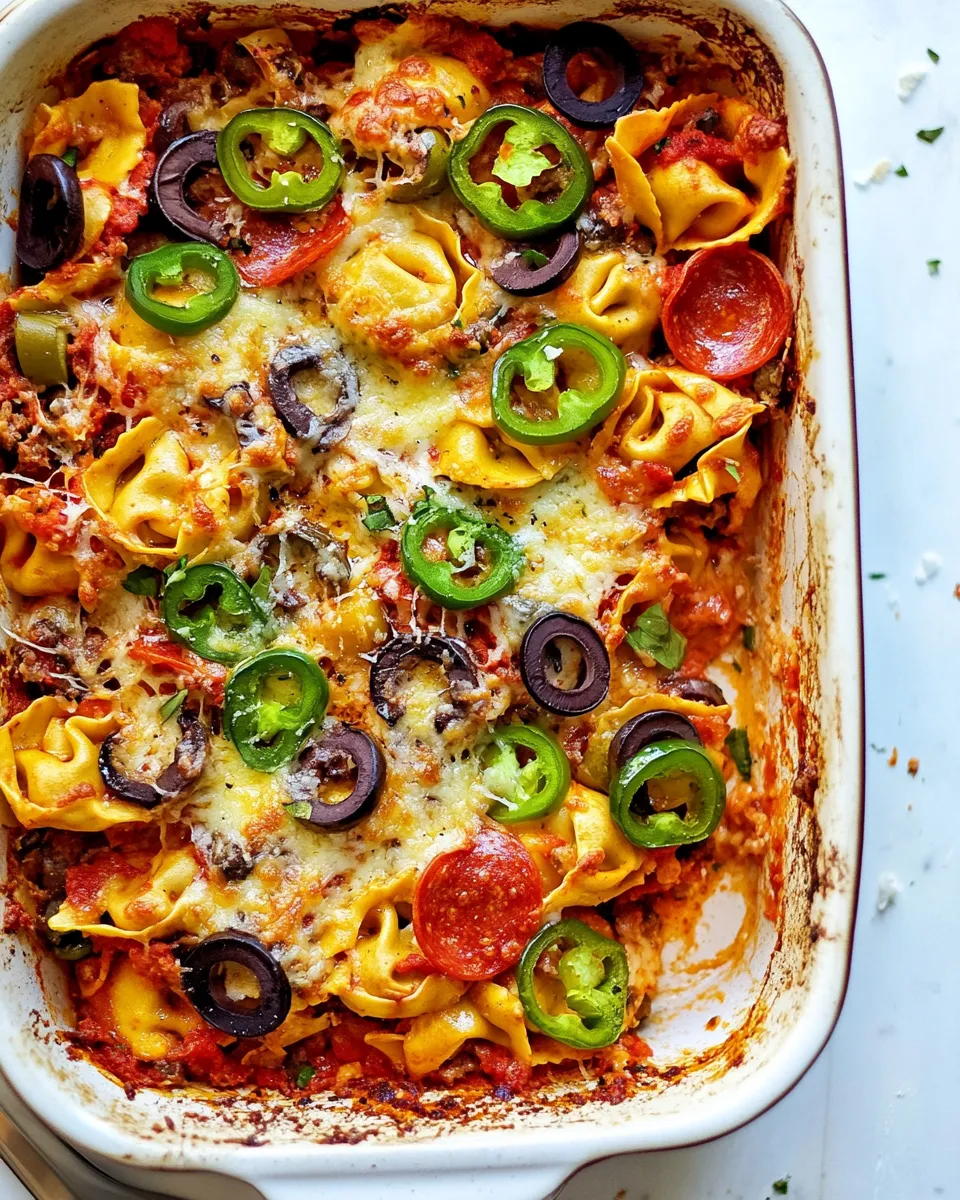 Classic Supreme Pizza Tortellini Bake image