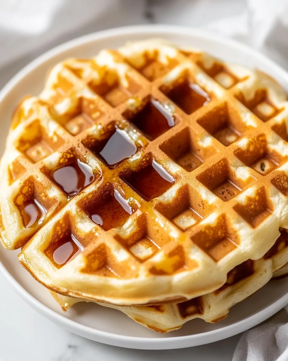 Delicious Sweet Milk Waffles shot