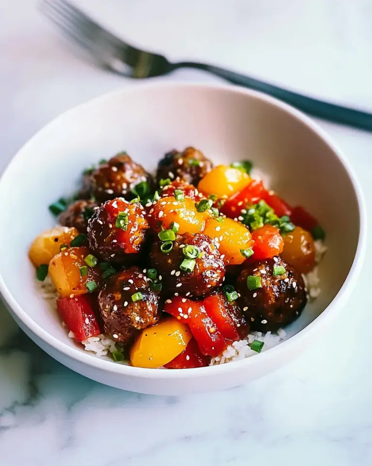 Homemade Sweet and Sour Meatballs Recipe photo
