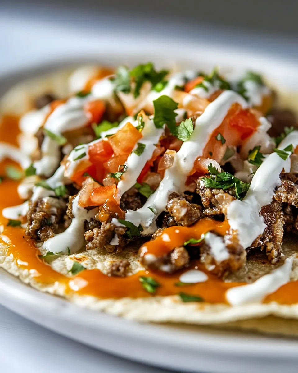 Delicious Taco Frachos shot