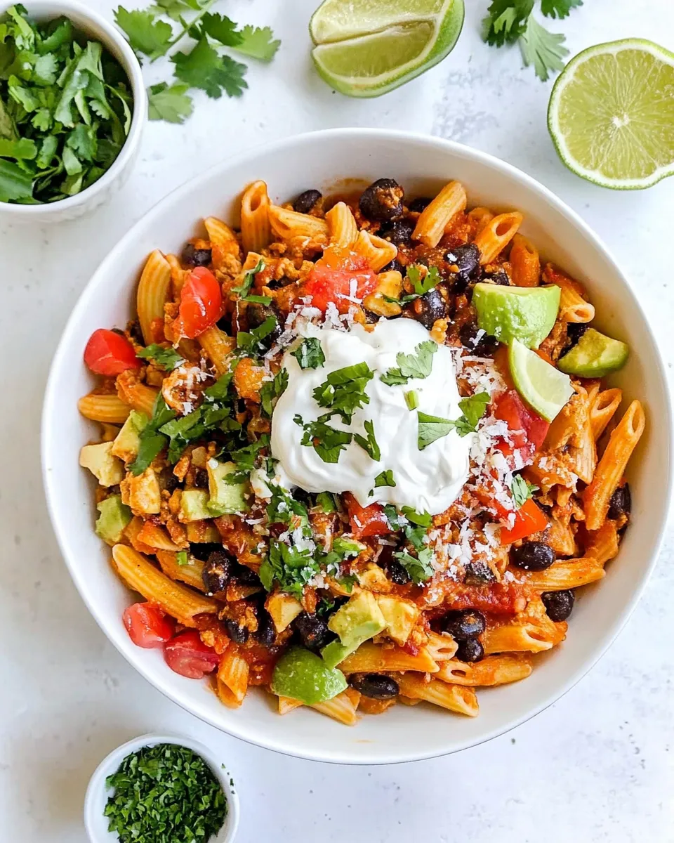 Homemade Taco Pasta dish photo