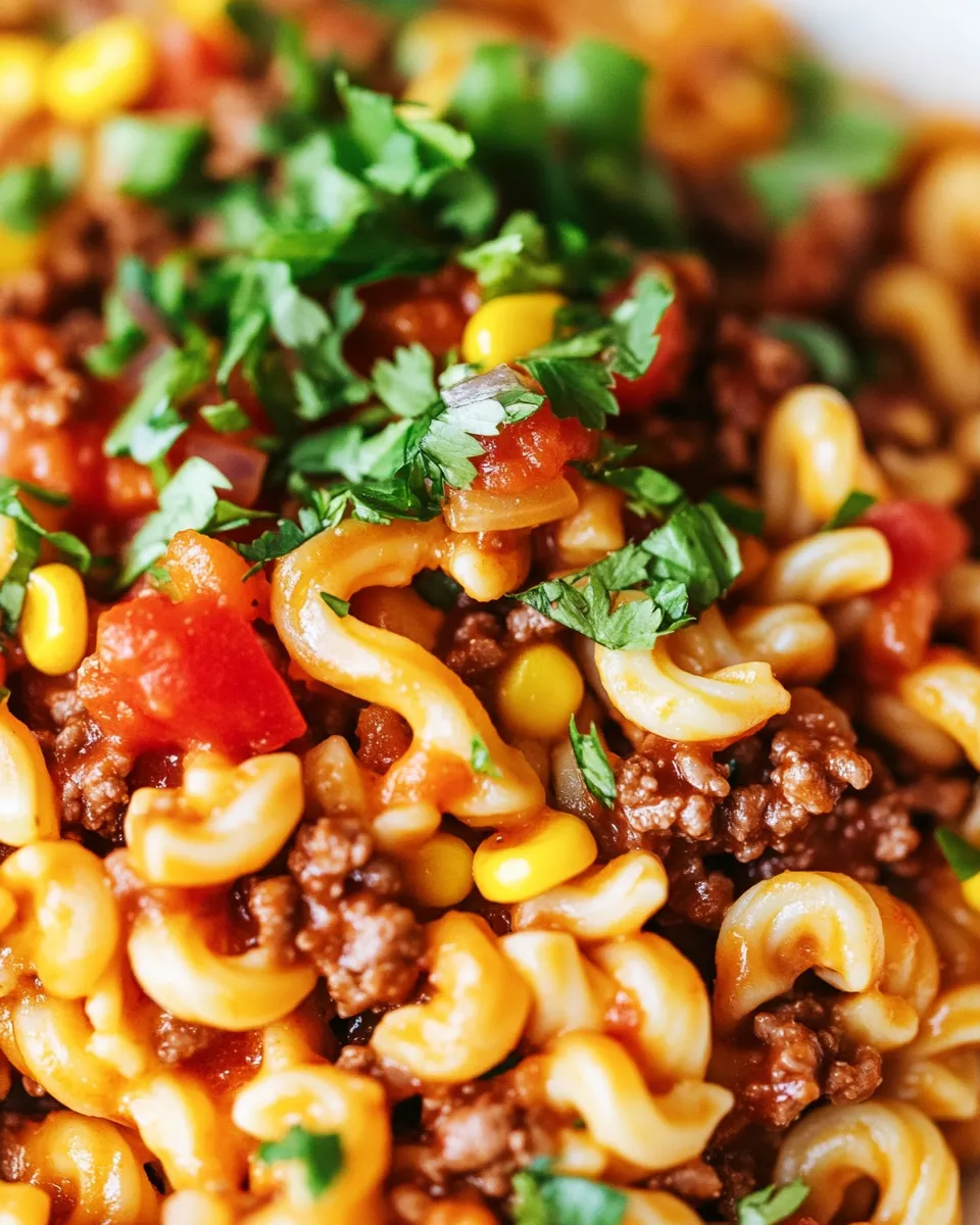 Homemade Taco Pasta Recipe dish photo