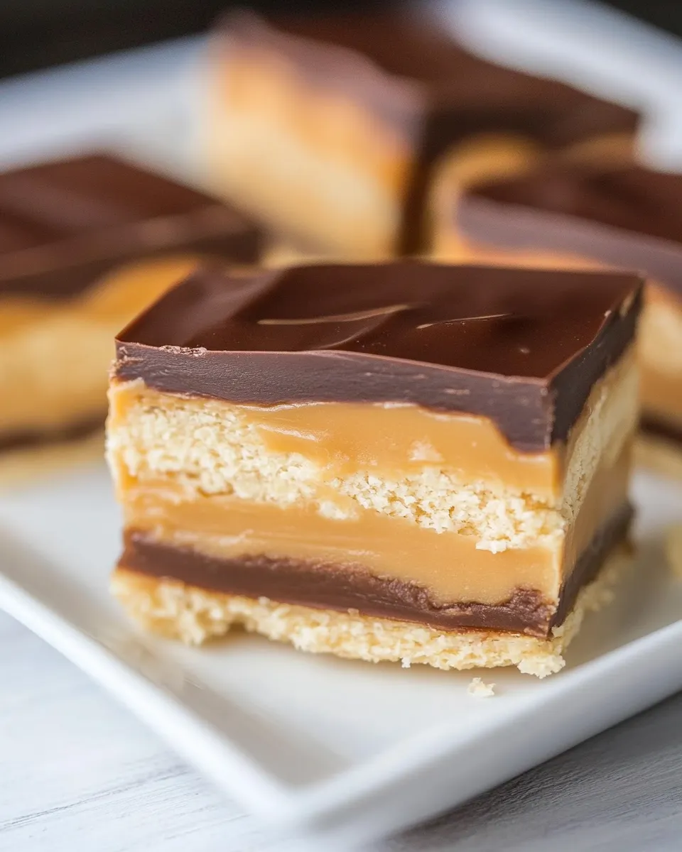 Homemade Tagalong Bars photo