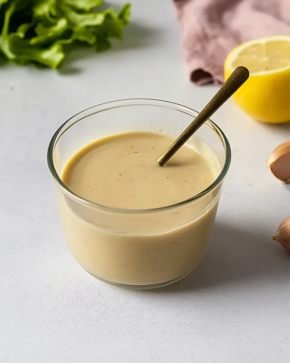 Easy Tahini Salad Dressing Recipe (with Lemon) photo
