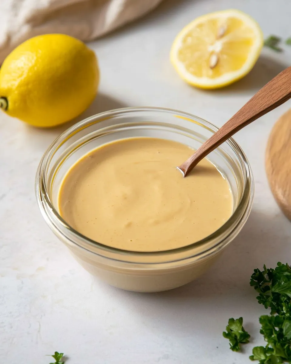 Quick Tahini Salad Dressing Recipe (with Lemon) dish photo
