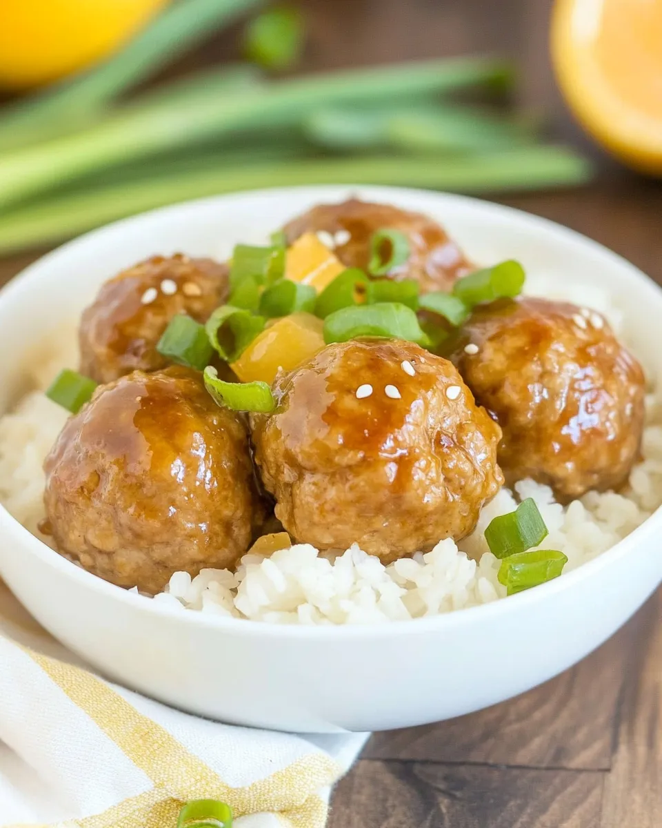 Homemade Teriyaki Meatballs photo