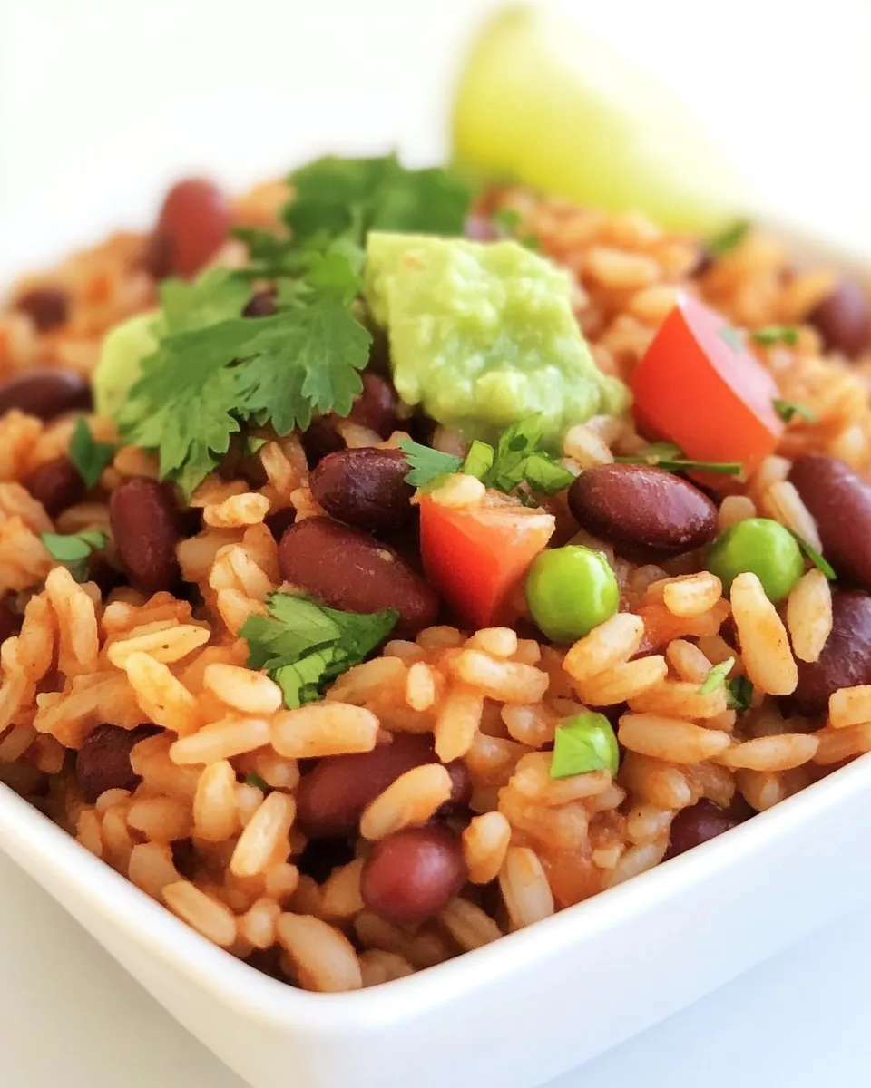 Delicious TexMex Rice and Beans shot