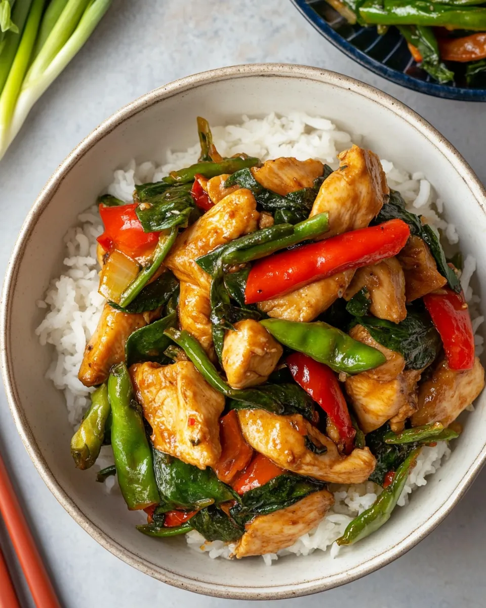 Homemade Thai Basil Chicken Recipe photo