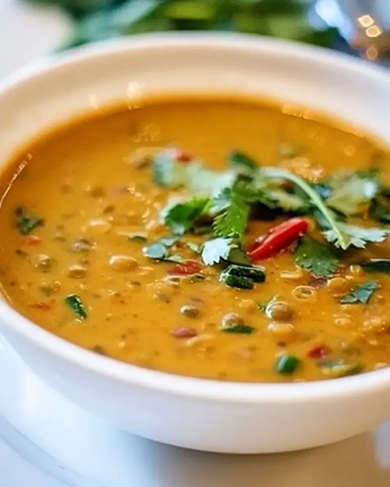 Homemade Thai Green Curry Lentil Soup photo