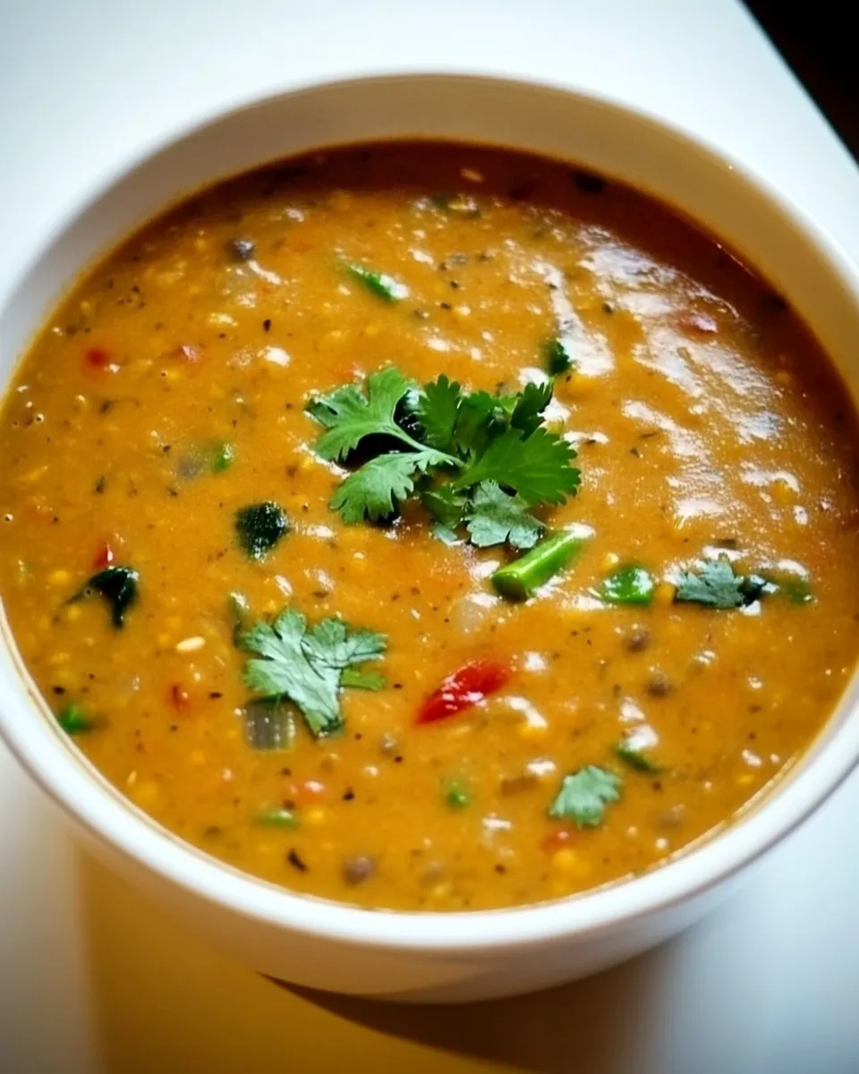 Easy Thai Green Curry Lentil Soup recipe photo