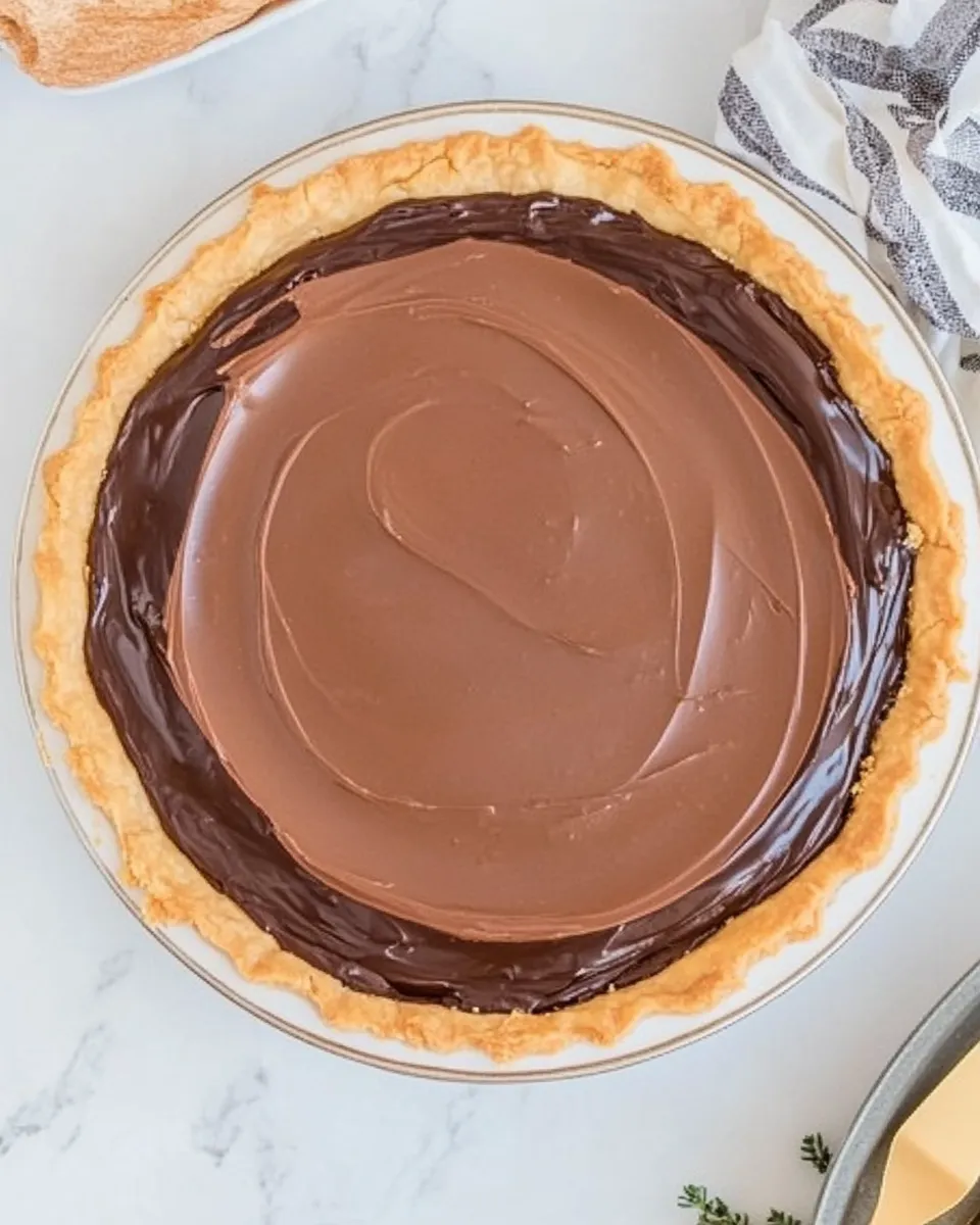 Delicious The BEST Buckeye Pie (Chocolate Peanut Butter Pie) image