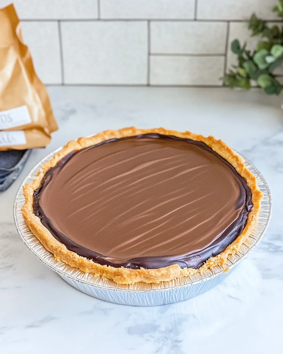 Easy The BEST Buckeye Pie (Chocolate Peanut Butter Pie) recipe photo