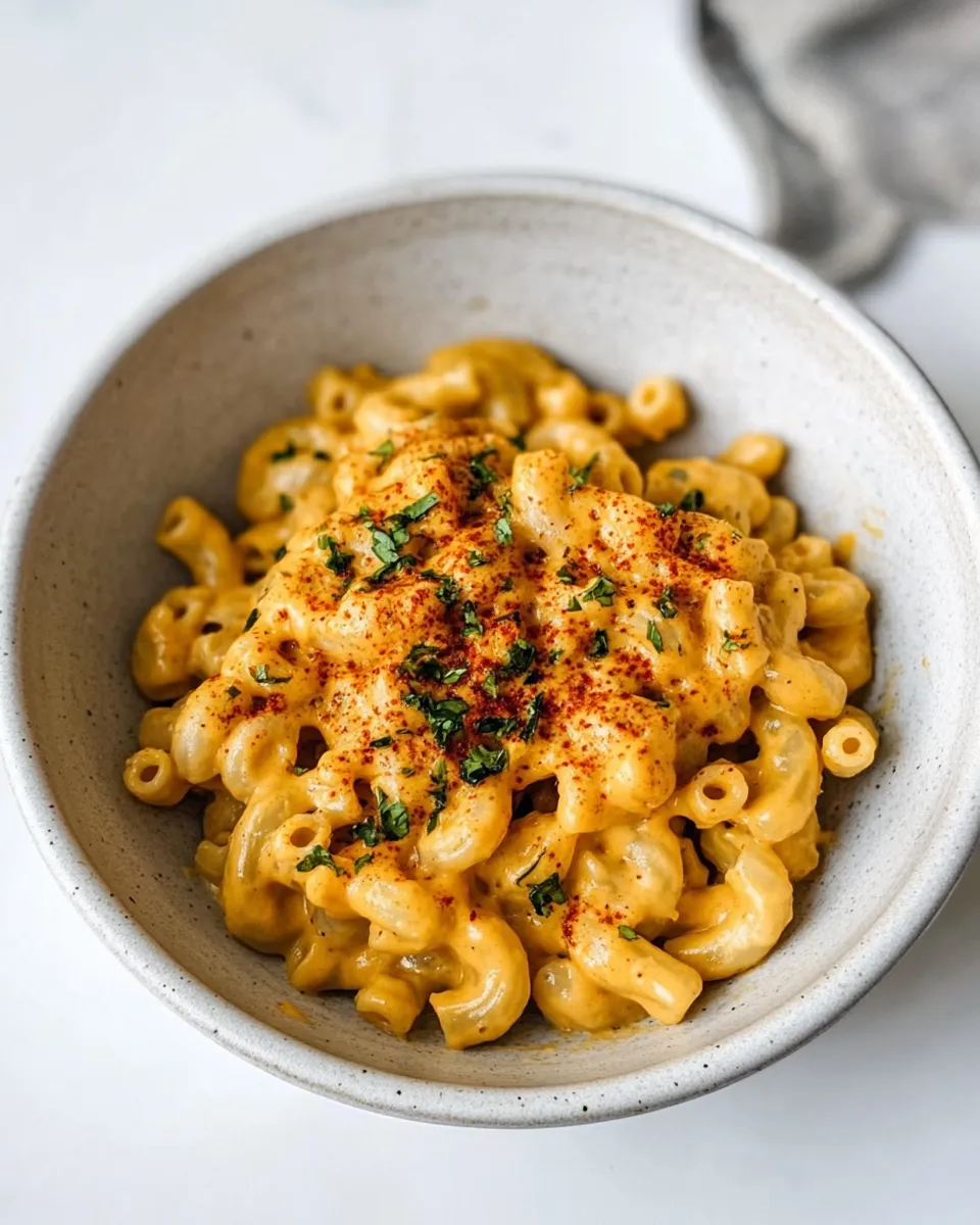 Delicious The Best Vegan Mac and Cheese shot