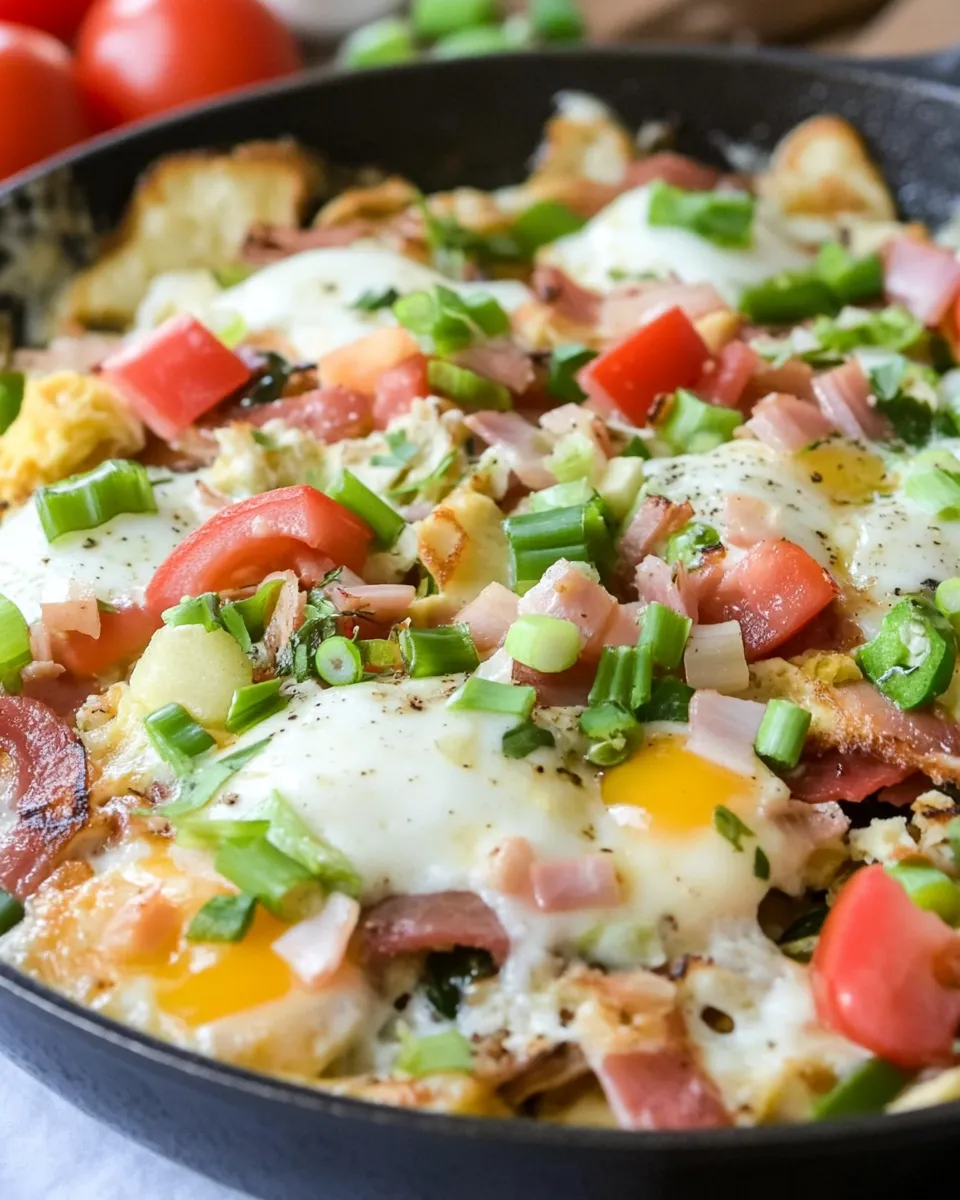 Delicious The Ultimate Breakfast Skillet shot