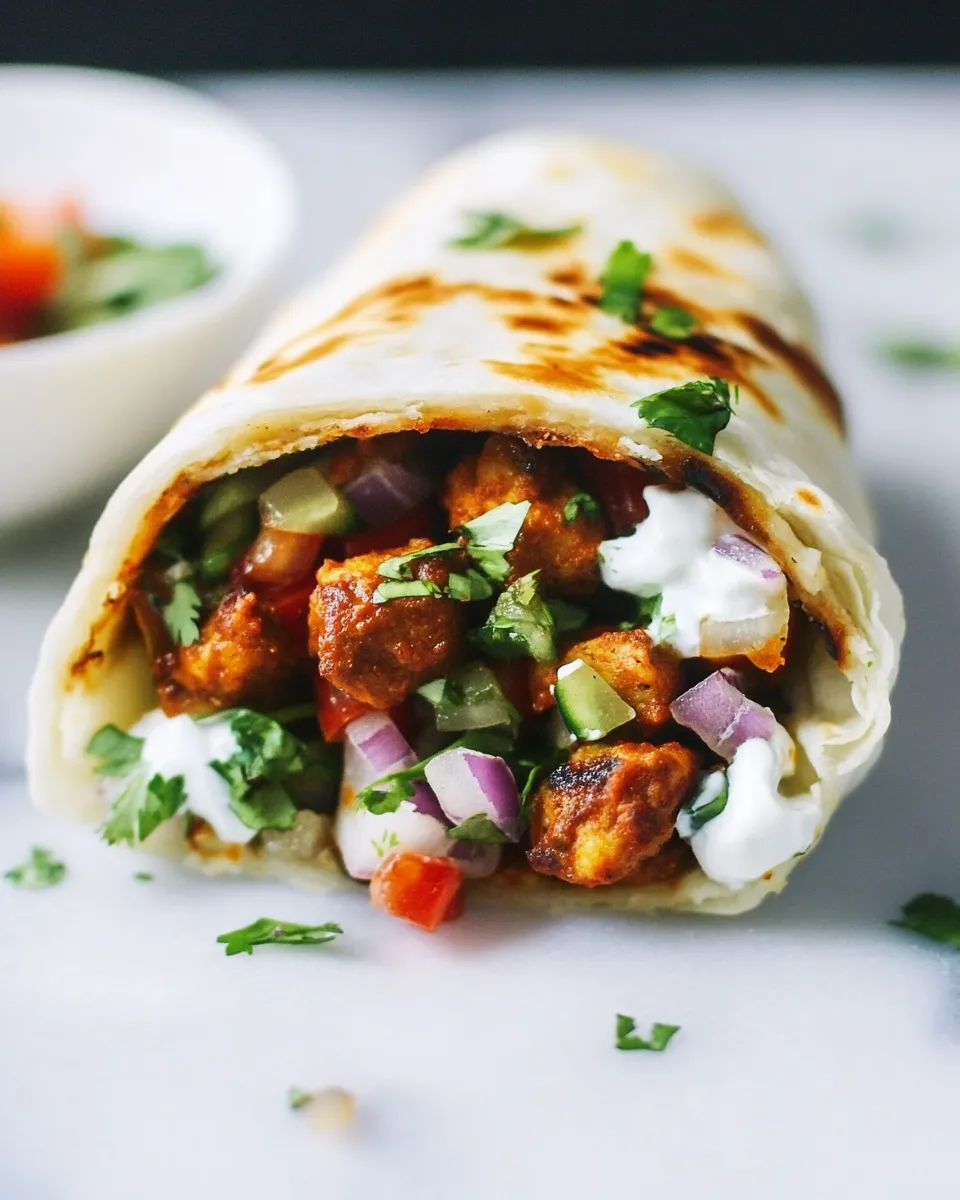 Easy Tikka Masala Wrap recipe photo
