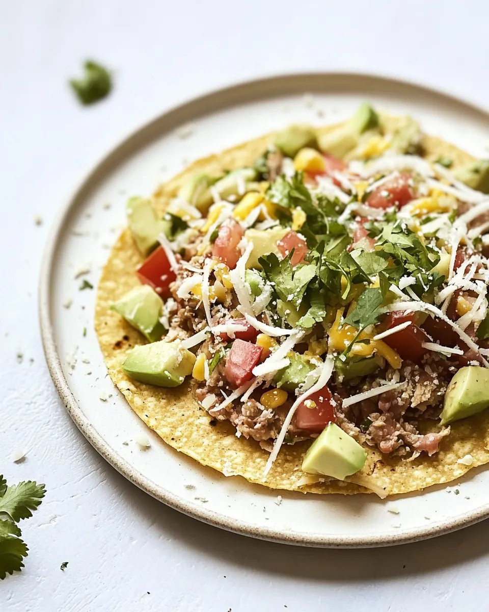 Homemade Tostada photo