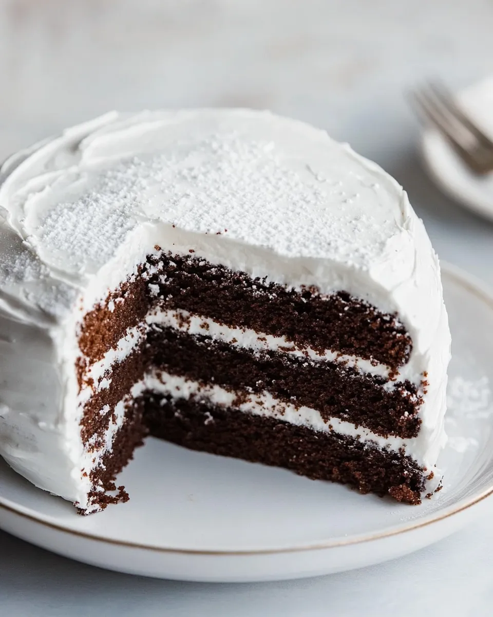 Easy Traditional Devils Food Cake recipe photo