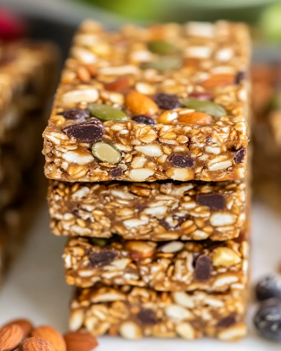 Easy Trail Mix Bars recipe photo