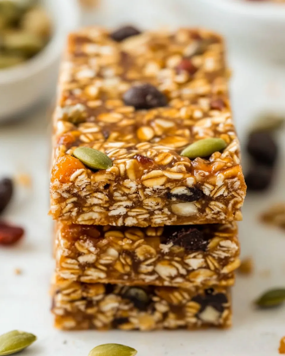 Healthy Trail Mix Bars dish photo