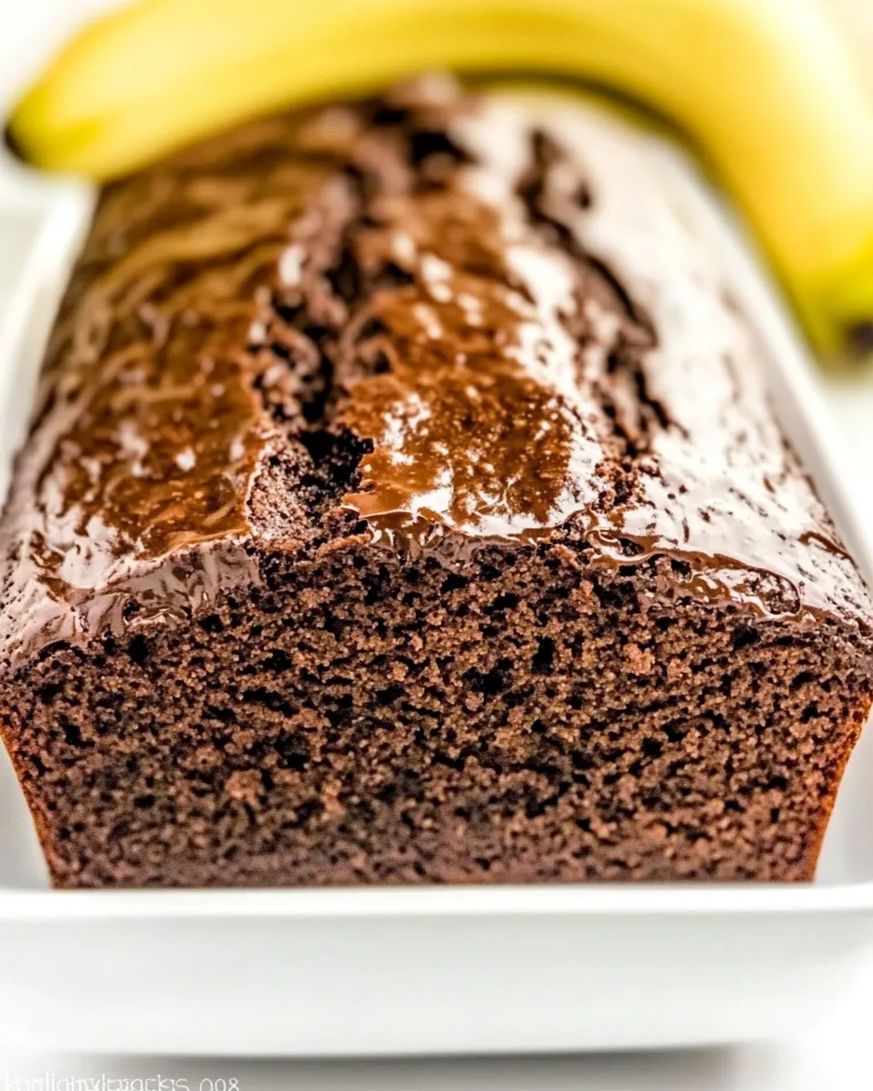 Easy Triple Chocolate Banana Bread recipe image