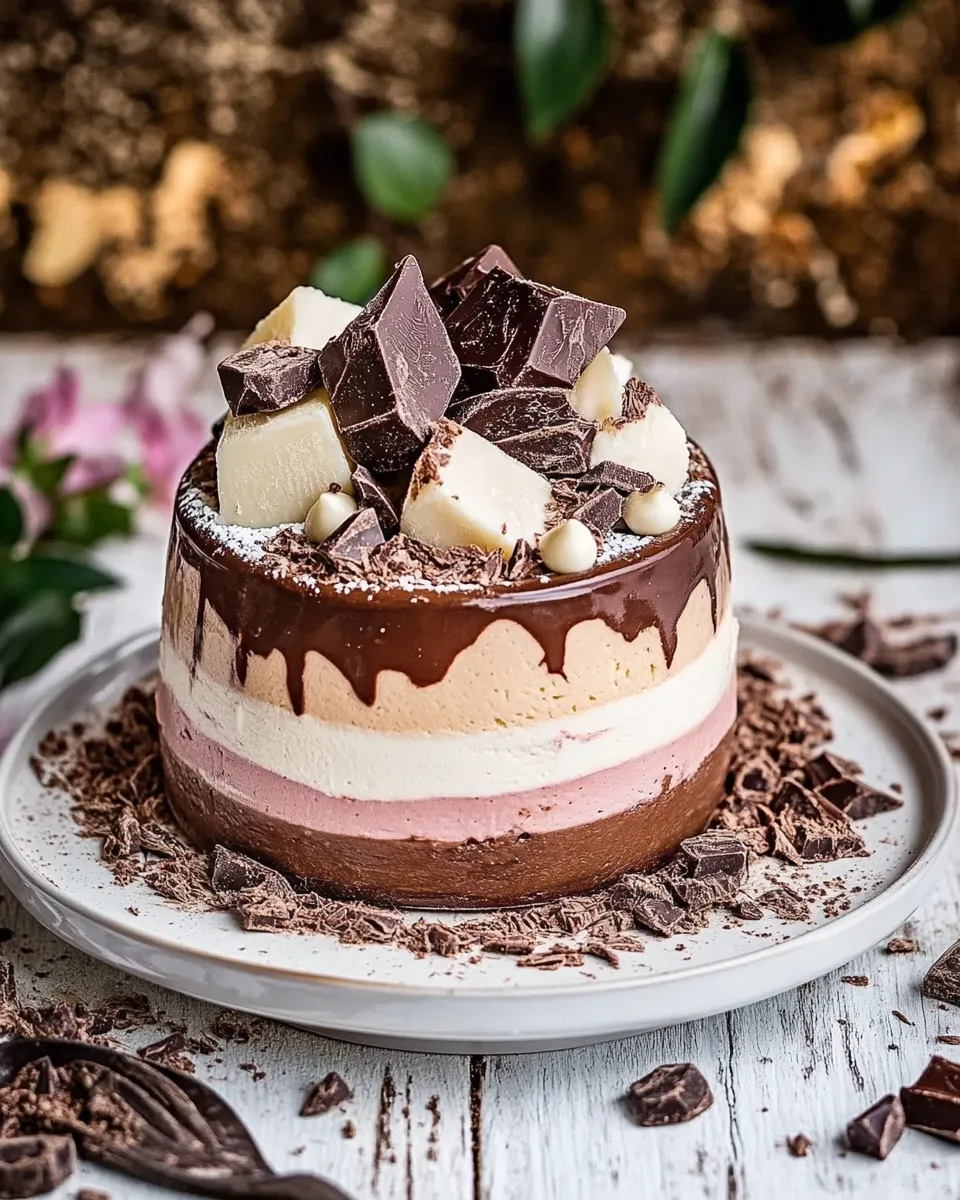 Easy Triple Chocolate Cheese Paskha recipe photo