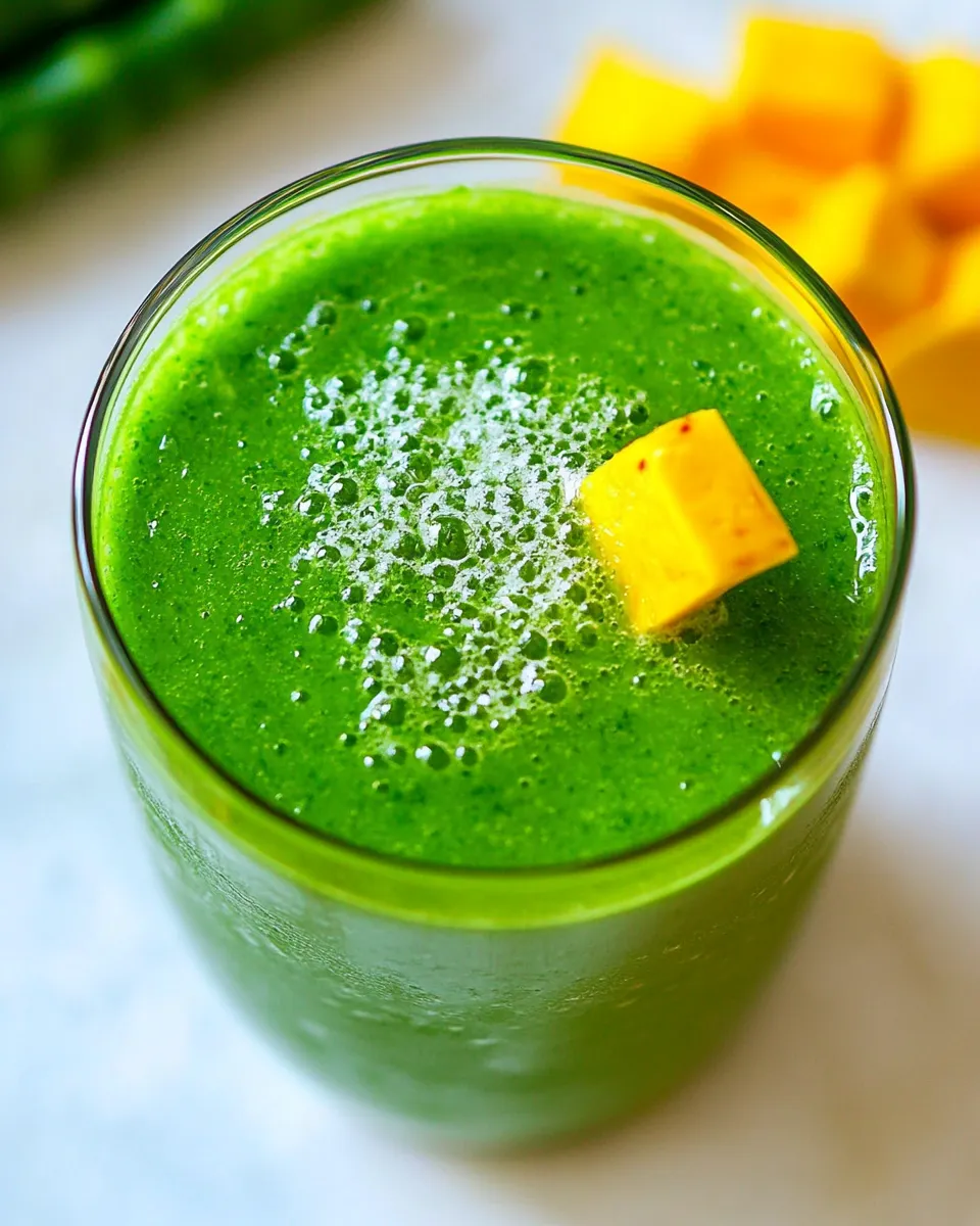 Easy Tropical Green Smoothie recipe photo